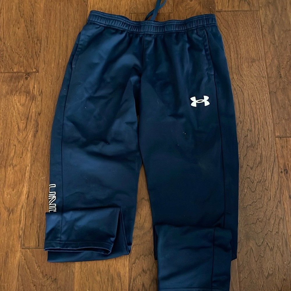 UA YXL Blue sweats